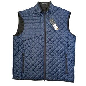Greyson Yukon Lite Men's full Zip Quilted Puffer Golf Vest Blue Size XXL NWT